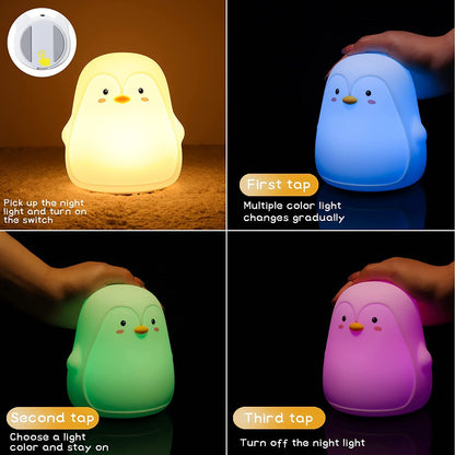 Penguin Night Light Soft Toy